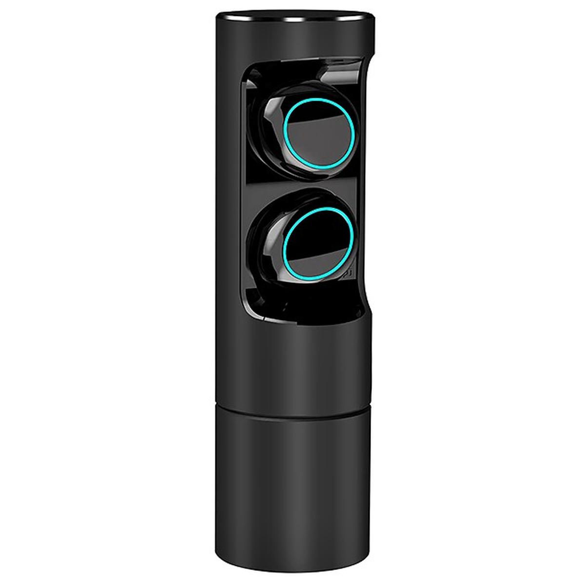 CUFFIE AURICOLARI SENZA FILI K-01 TOUCH WIRELESS BLUETOOTH 5.0 POWER BANK  BLACK